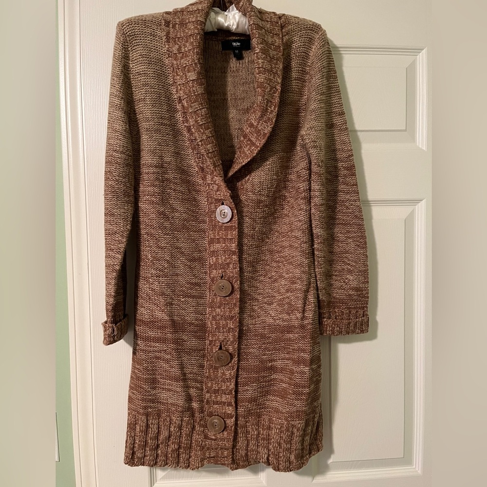 Women’s long cardigan size medium